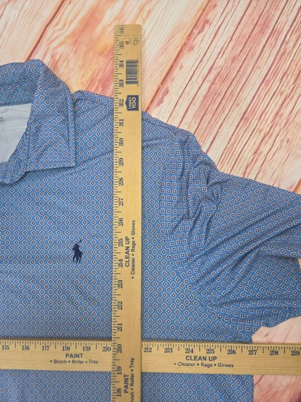 Polo Ralph Lauren Performance Blue Diamond Polo Size XL